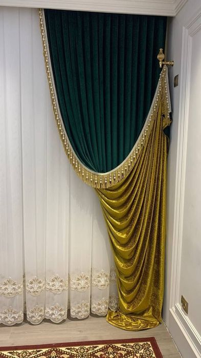 Honalaringizga mos pardalar tikib oʻrnatib beramiz.