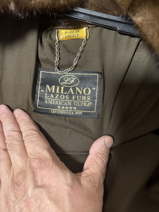 Норковая шуба (Греция) с капюшоном