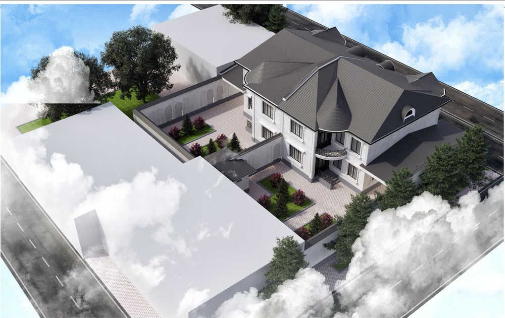 Жомбой уй ховли сотилади 2 каватли