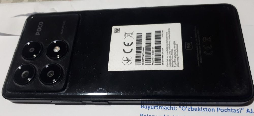 Poko X6 pro 5g сотилади 12/512