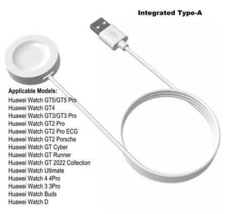НОВО Оригинално зарядно за Huawei Watch GT5/G5pro/GT4/GT3/Watch Buds
