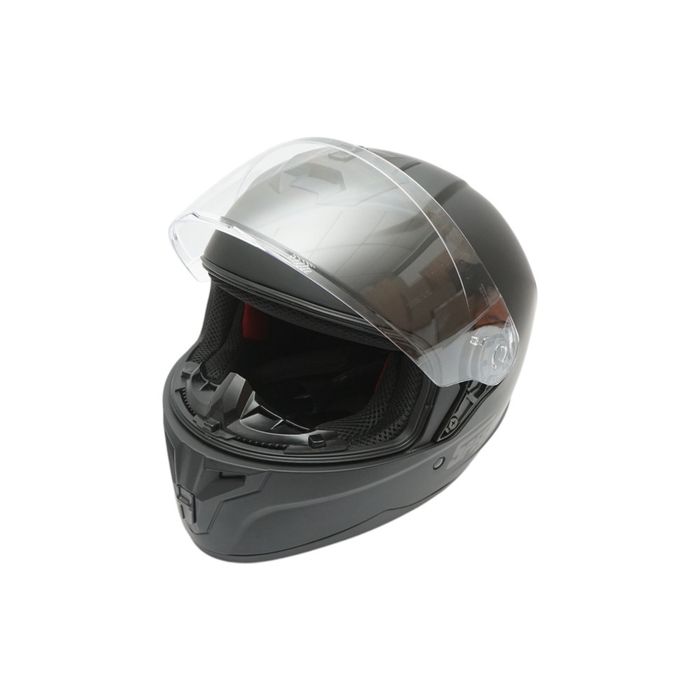 Casca Moto Integrala Grit Neagra cu Viziera Transparenta, Marimea L,