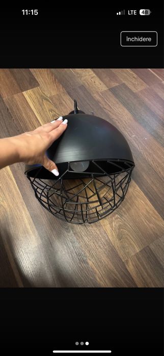 Set lampadar dublu cu inca Doua aplice simple+ cadou lampa neagra