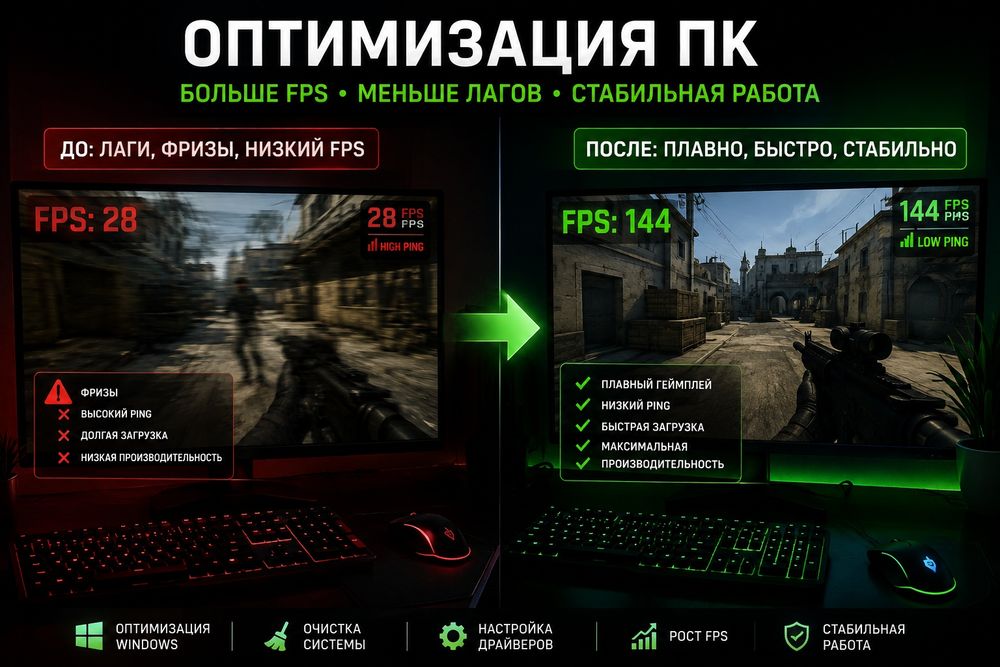 Оптимизация компьютера/ноутбук windows
