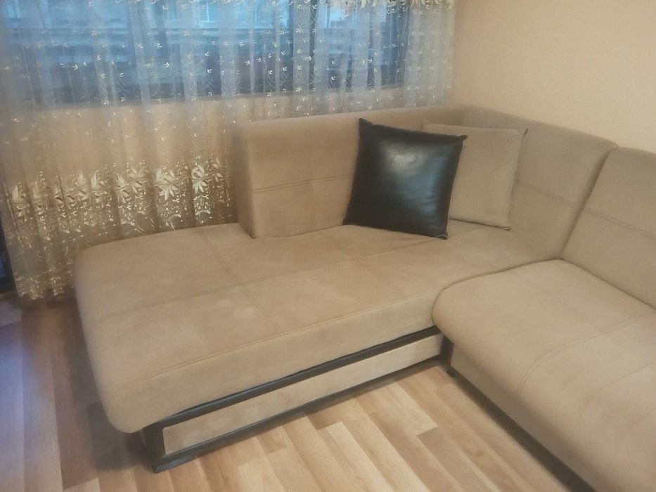 Ъглов разтегателен диван функция сън