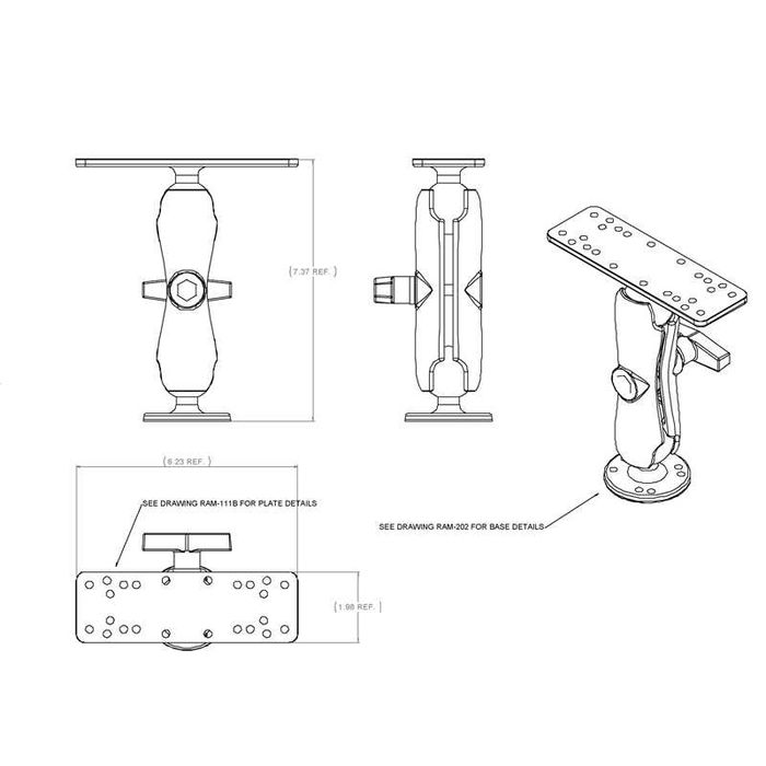 Suport sonar RAM MOUNTS