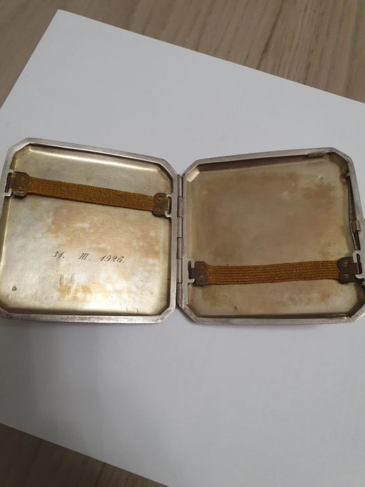 Tabachera veche românească din argint