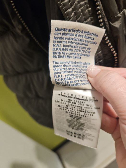 Geaca Moncler groasa puf de gasca