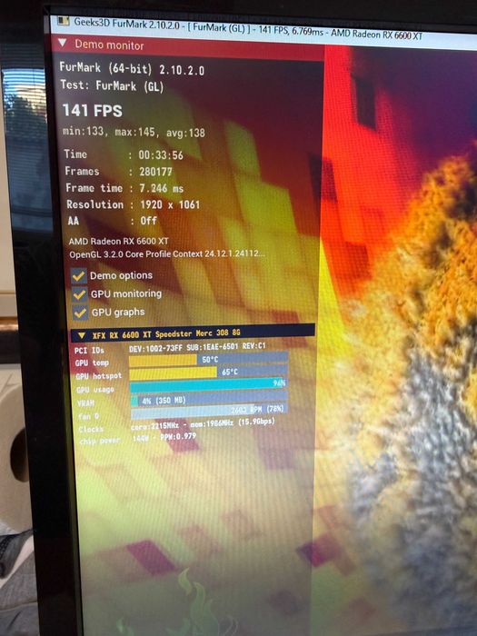 Видеокарта 6600XT XFX Speedster QICK 308. 8Gb DDR6