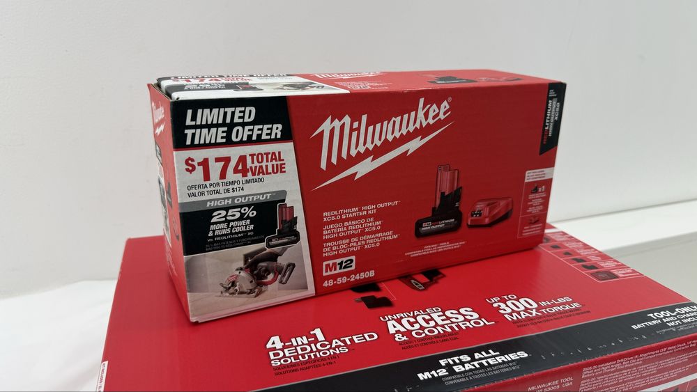 Milwaukee M12 REDLITHIUM HIGH OUTPUT XC5.0 — аккумулятор зарядное