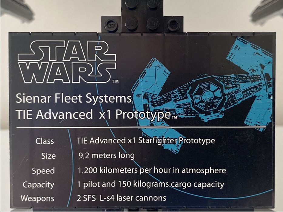 Lego Star Wars 10175 TIE Advanced Prototype
