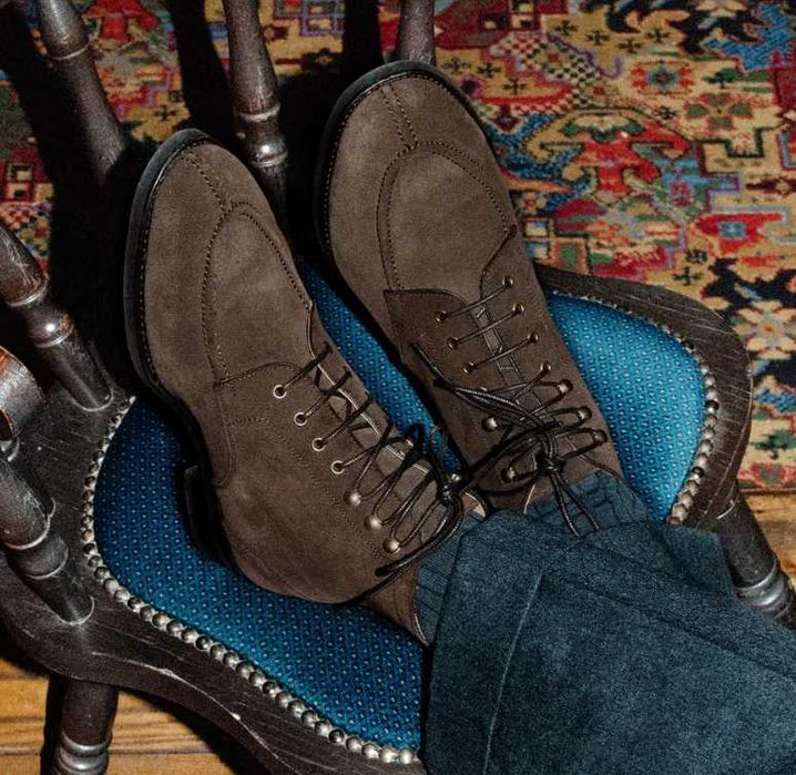 Ghete lace up 41 split toe lucrate manual Dahlin by Eberstal NOI piele