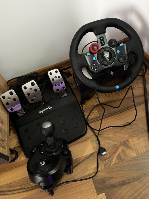 Volan Logitech G29, schimbator + suport