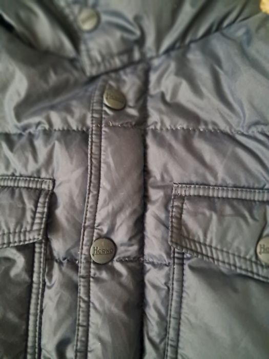 Geaca de copii pentru 8 ani çuloare bleumarin marca Herno  cu puf