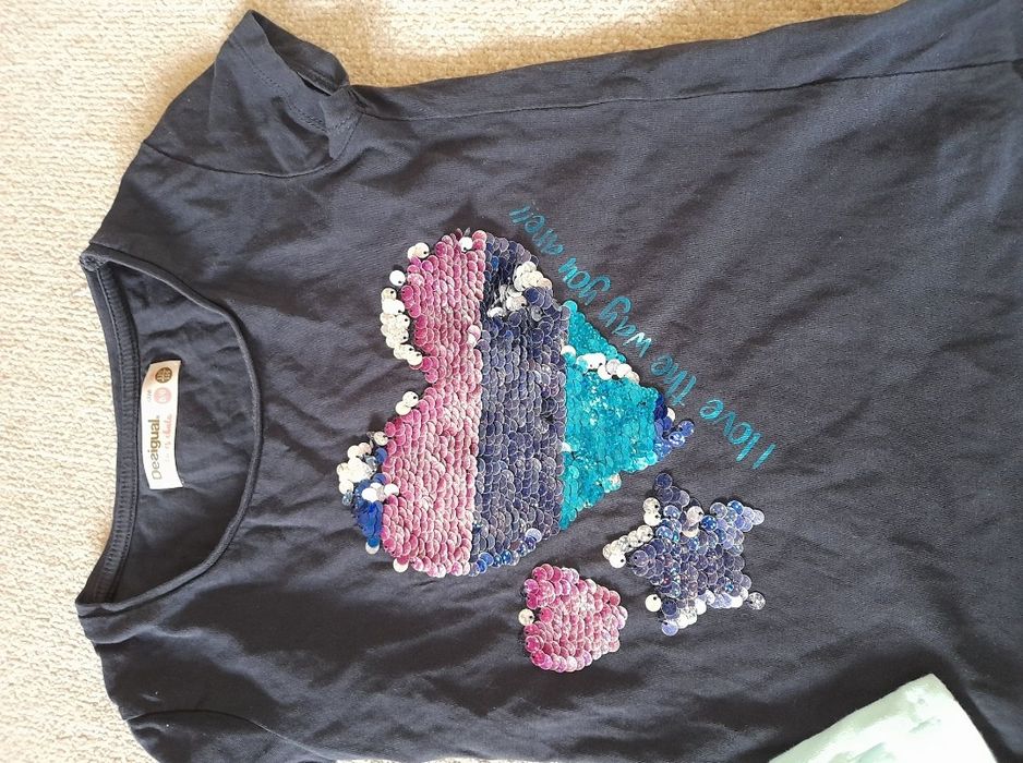 tricou tricouri fata fete h&m next desigual 4 5 6 ani, marime 110 116