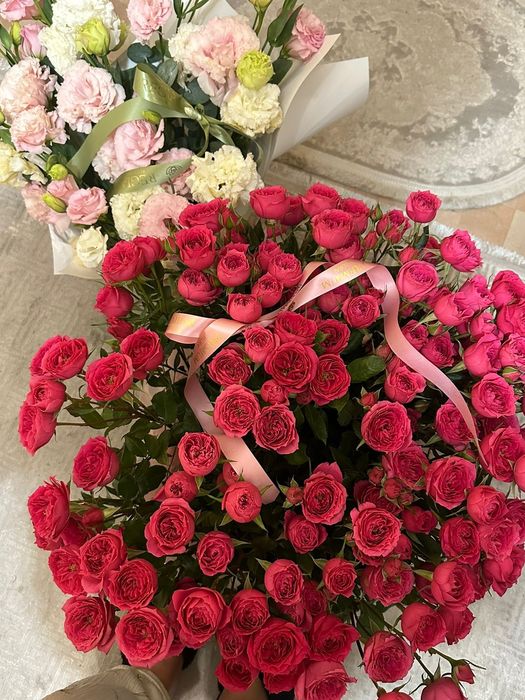 цветы б/у свежие L размер