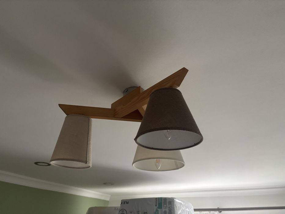 Lustră aplicată BRILAGI ANTHONY 3xE14/40W/230V stejar
