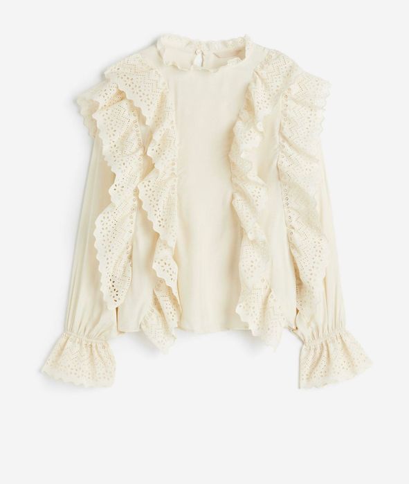 НМ Блуза от вискоза с волани