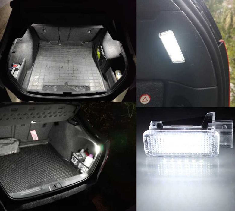 Set 2 Lampi Led Iluminare Portbagaj pentru Audi & Skoda Octavia Superb