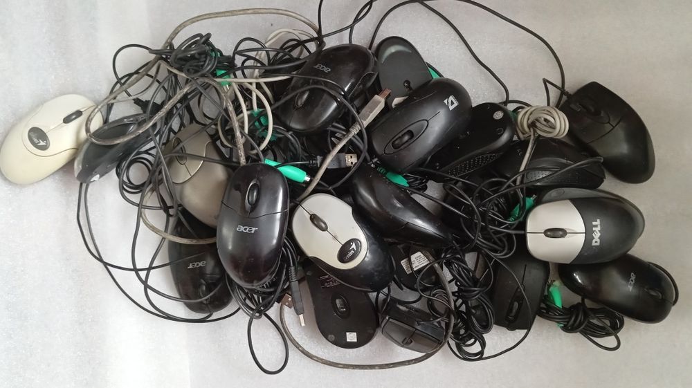 Клавиатура и мышь б/у, PS/2 и USB