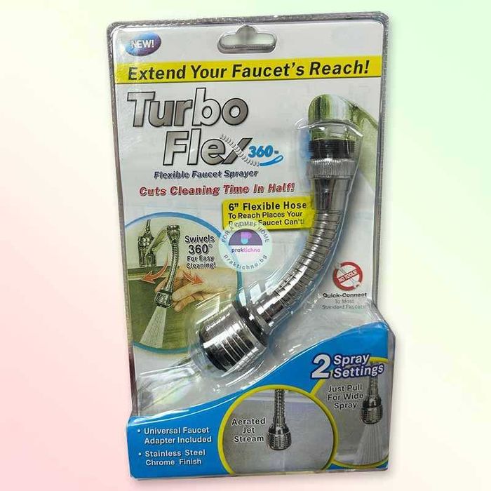 Удължител за кухненски смесител – гъвкав накрайник за чешма