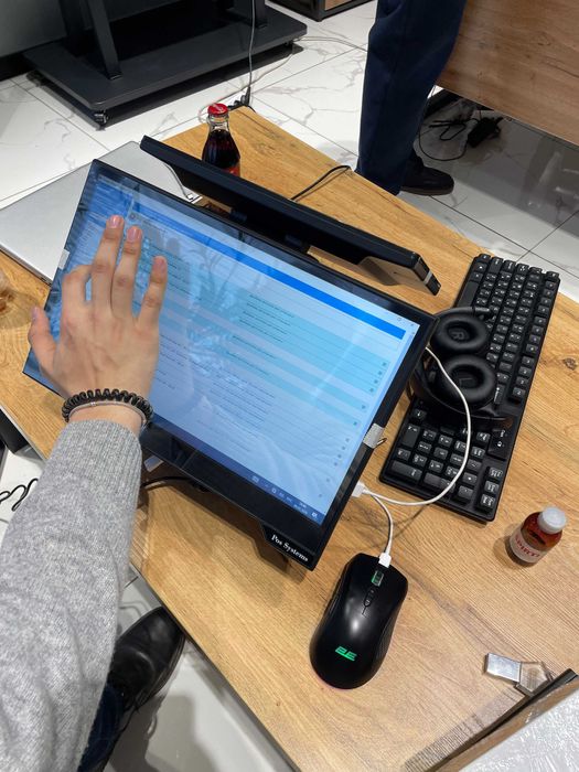 Monoblok kassa aparat pos tizim skaner chek printer orbit x printer