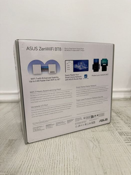 ASUS ZenWiFi BT8 (3-Pack) Tri-Band WiFi 7 Mesh, 14 Gbps - SIGILAT