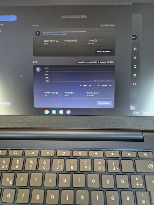 Laptop Lenovo IdeaPad Slim 3 Chromebook 14M868. Android . 4GB RAM / 128GB . Impecabil
