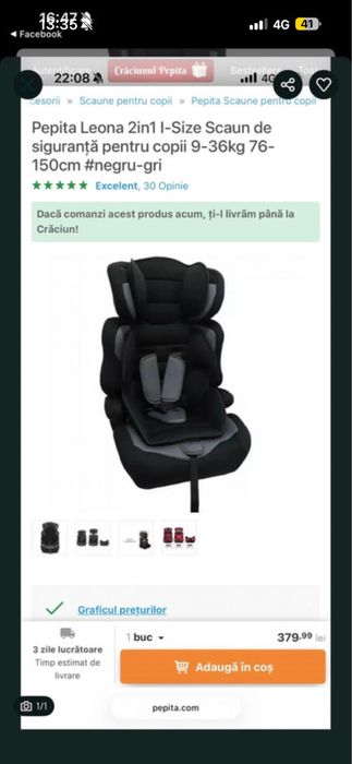 Scaun auto Leona
