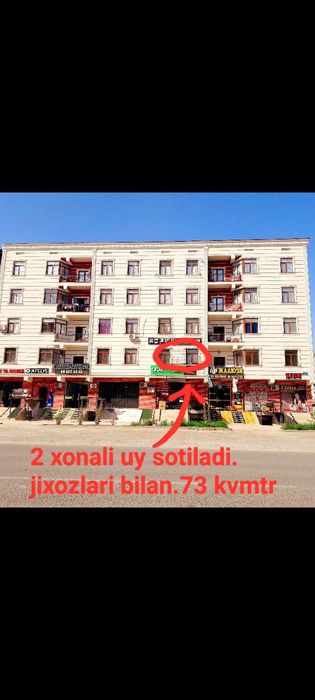 2 xonali uy remonti bilan sotiladi.