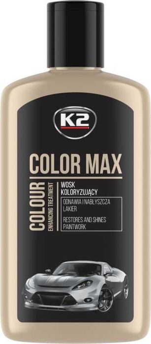 Вакса за оцветяване на автомобили Color Max K2, 250мл -Черна