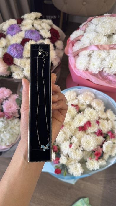 Цепь с бриллиантом 750 пр