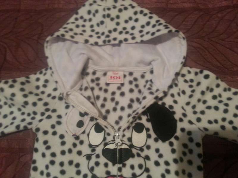 Детски суичър за момиченце 101 далматинци - размер 18-24 м.