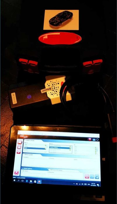 Kit tester auto multimarca blueth + TABLETA Panasonic Turisme&Camioane