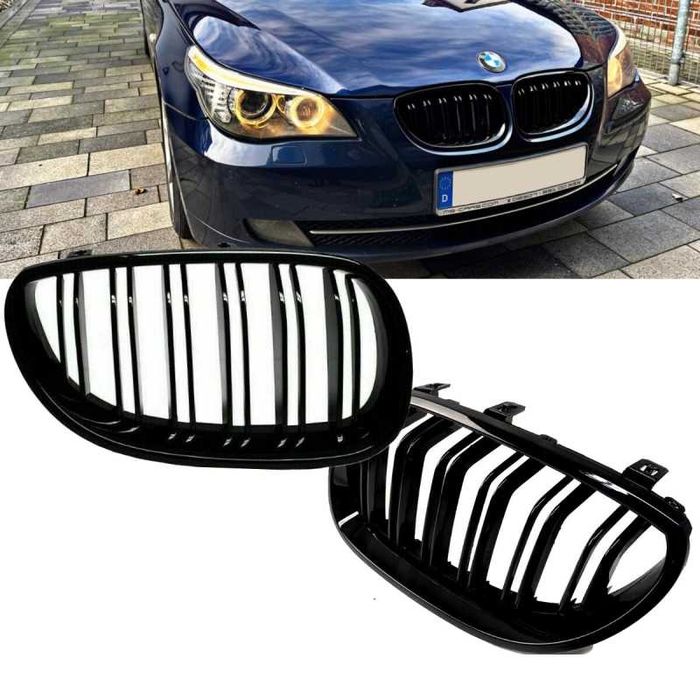 Двойни M5 M Бъбреци Решетки BMW E60 E61 2003г.-2010 БМВ Е60 Е61 Гланц