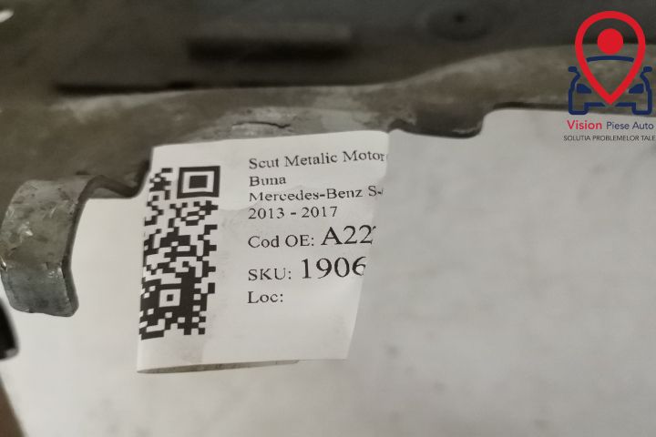 Метален Двигателен Щит Оригинален В Добро Състояние Мерцедес-Бенц / Me