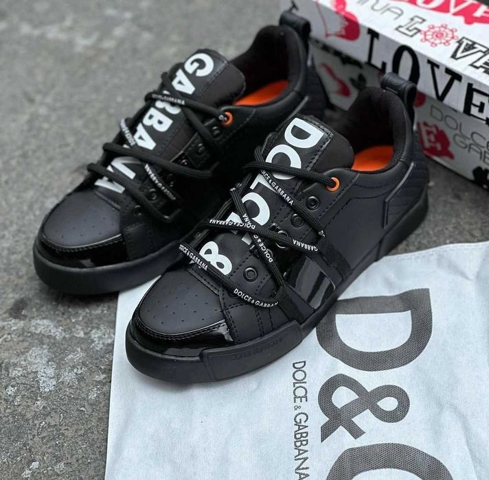 Adidasi~sneakers low-top~pantofi casual-elegant Dolce Gabbana D&G (dustbag inclus/Livrare cu verificare)