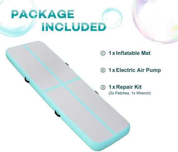 Saltea de gimnastică gonflabilă  500x100x20cm ,cu pompa inclusa