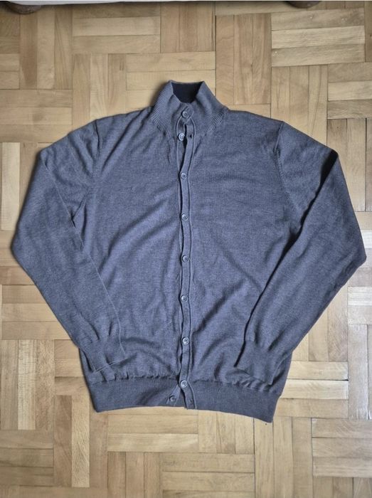 Cardigan Belmonte Premium, bumbac, lână şi elastan, Bărbaţi - L