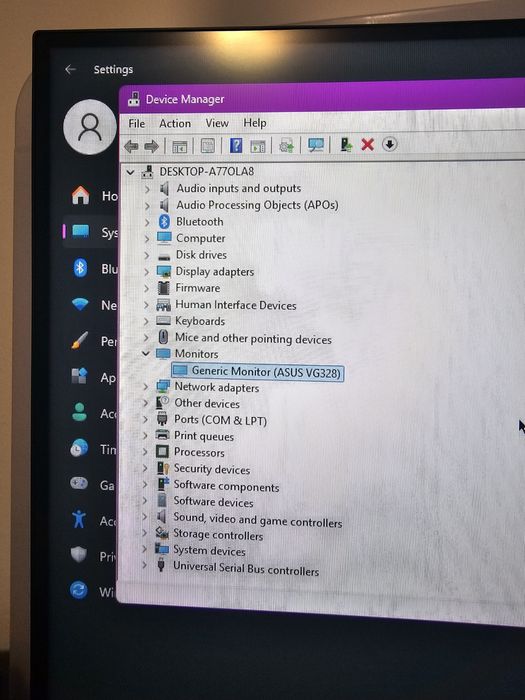 Monitor Gaming Asus Rog VG328 curbat
