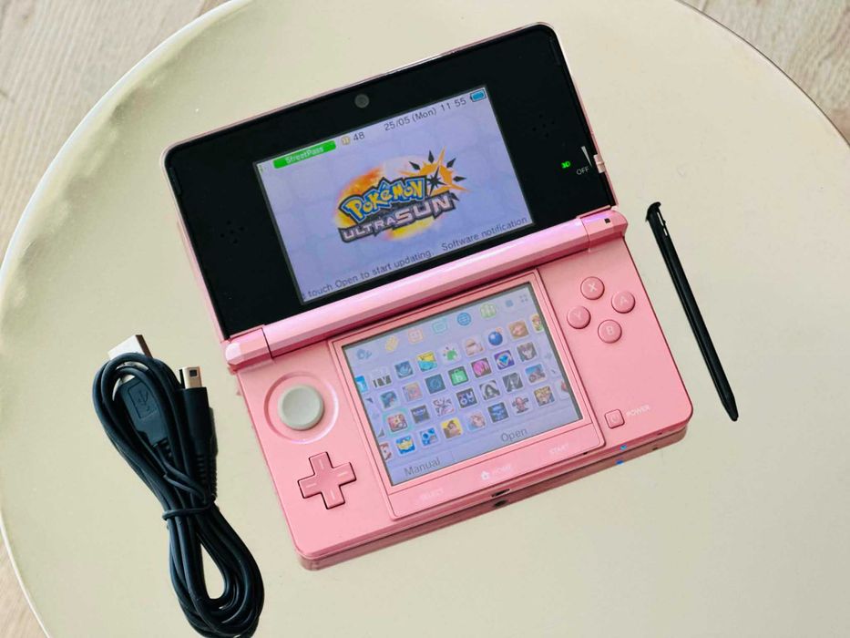Nintendo 3DS Rose Gold + 70 игри Pokemon Zelda Mario Нинтендо