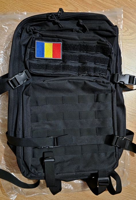 Rucsac Militar  50 L /Negru /  Drumeții/ /Sistem Mole ,Nou