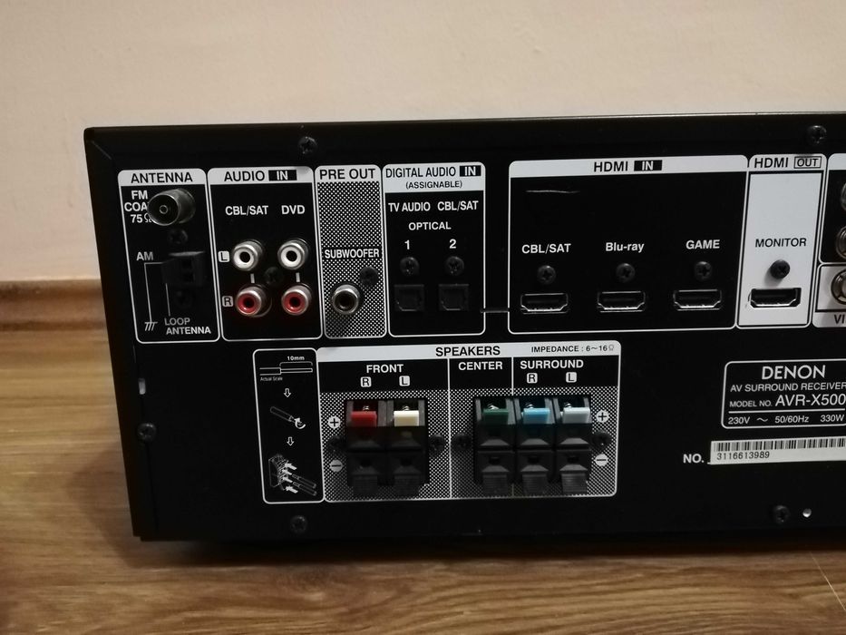 Усилвател Denon avr-x500  (ресивър)