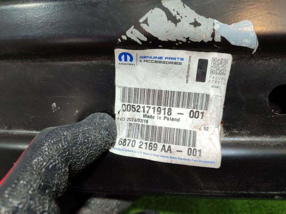 ARMATURA INTARITURA BARA FATA FIAT 500 / 500C 312 / HATCHBACK / COD OEM 68702169AA / 52171918 2007-2024  (1B3)