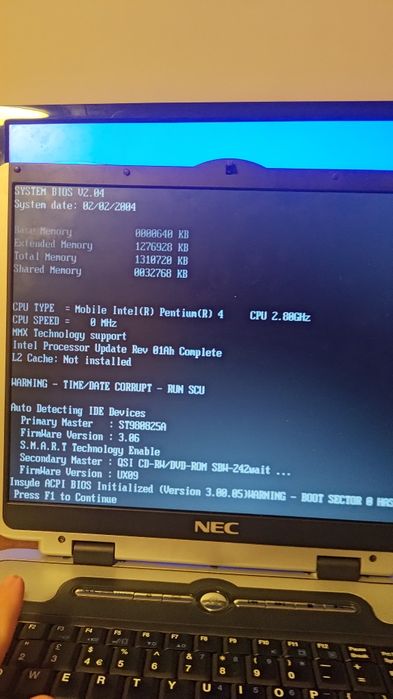 Laptop retro Nec Versa FM400