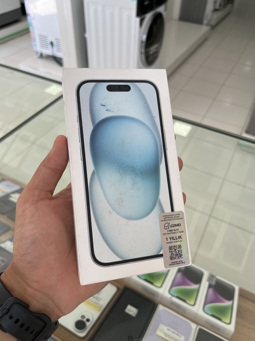 Iphone 15 128gb blue yangi