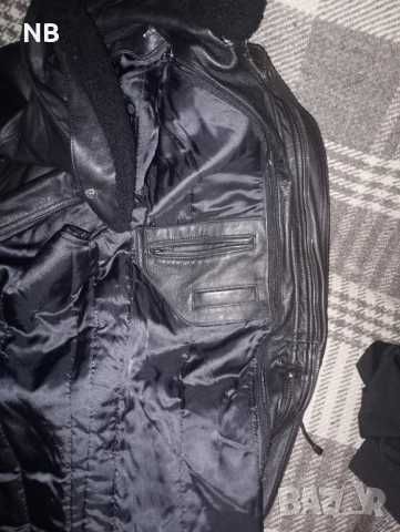 масивно кожено яке с подплата която се маха → Обява 51430710