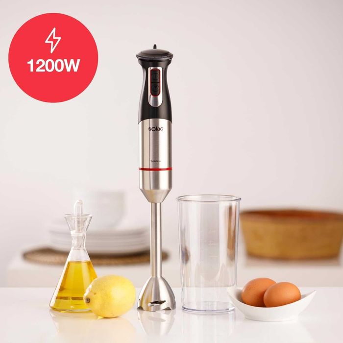 Метален пасатор Solac Pro, 1200 W, Инокс