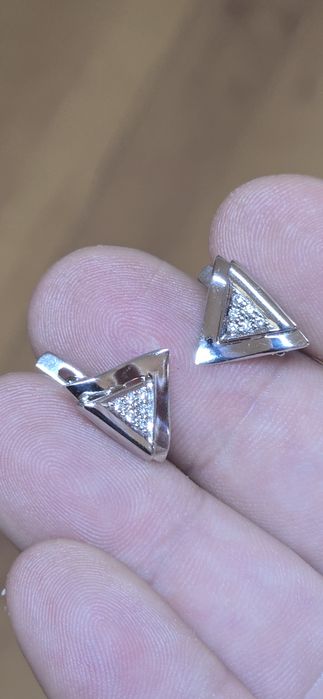 Cercei Platină cu diamante