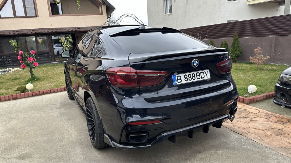 Promotie ! Eleron Lip Codita Portbagaj BMW X6 F16 X6M F86 Negru lucios